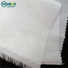 High Quality 100% Cotton Shirt Collar Lining Interlining Woven Fusible Lining for Men Shirt